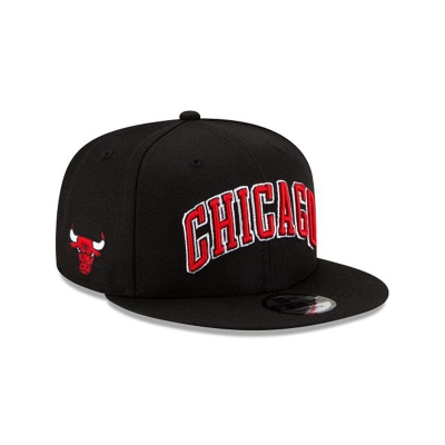 Chicago Bulls Gorra | New Era NBA Statement Edition 9fifty Snapback Cap Mexico - Negros